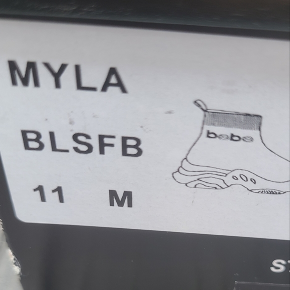 Bebe Myla Stretch Sock Ankle Booties - Picture 6 of 8